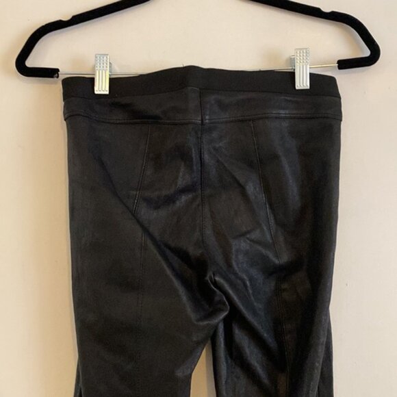 theory 100% lamb leather seamed leggings size 2 - Picture 3 of 8